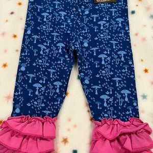 Matilda Jane Mushroom Leggings EUC 3-6 months
